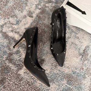 Valentino Black Studded Heels